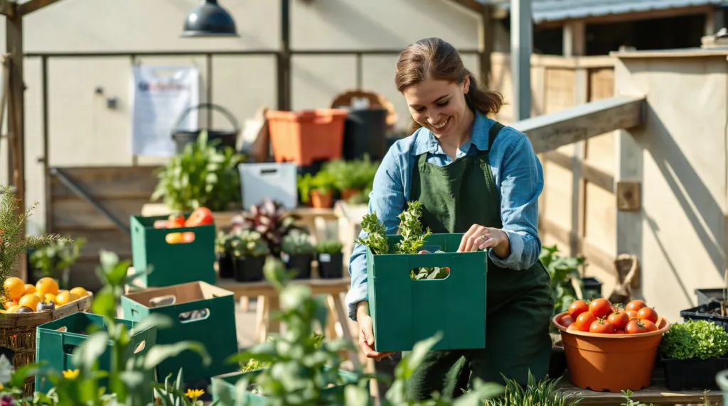 Pose de cartons au potager